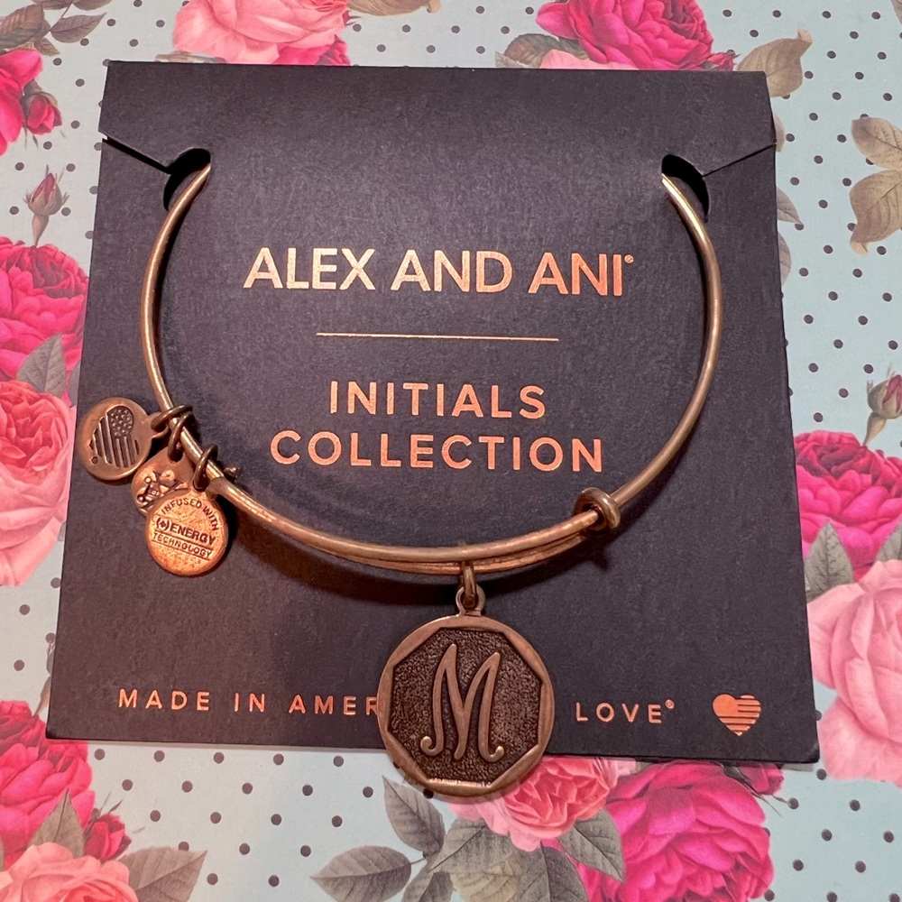 ALEX AND ANI Initial ‘M’ Bracelet
